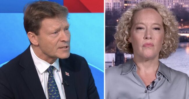 Richard Tice complained that a Sky News journalist had become an ‘anti-Reform activist’ and was schooled into next year