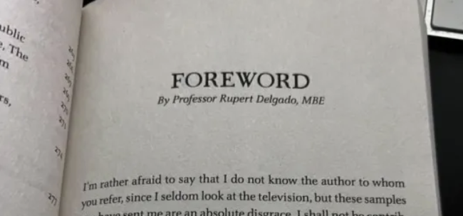 This ‘greatest foreword in history’ is so good on so many levels it’s better than many books