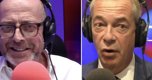 Nigel Farage didn’t take kindly to Nick Robinson asking him actual proper questions and launched his toys out of the pram in humiliating fashion