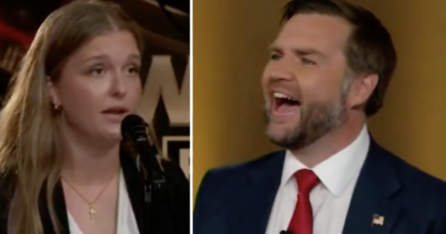 A woman’s heartfelt question about America’s spiralling cost of living crisis generated all the empathy and understanding you’d expect from JD Vance