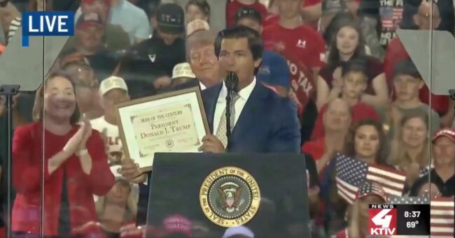 A Mega Maga presented Donald Trump with the Man of the Century award, and the entire internet cringed itself inside out – 15 glorious takedowns