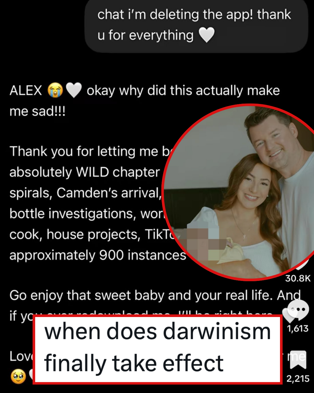An influencer told Chat GPT she was deleting the app and its brain-melting response is a hideous snapshot of where we find ourselves now
