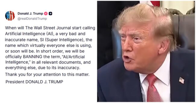 Donald Trump’s ban on the term ‘Artificial Intelligence’ is peak dummy-spitting from the orange man-baby – 18 scathing clapbacks