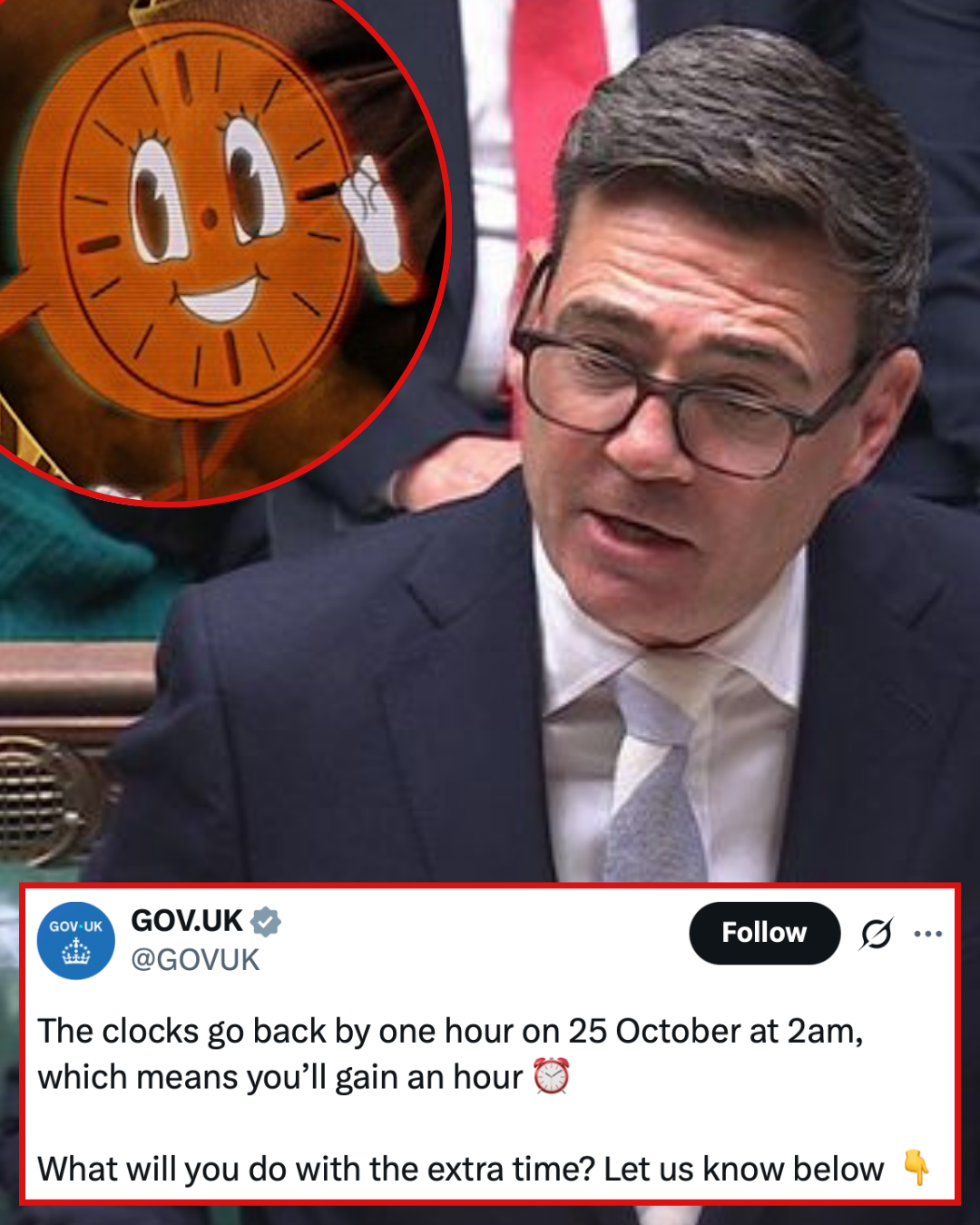 The government asked people what they’d do with their extra hour this weekend and the replies were so miserable we’ve never felt more proud to be British