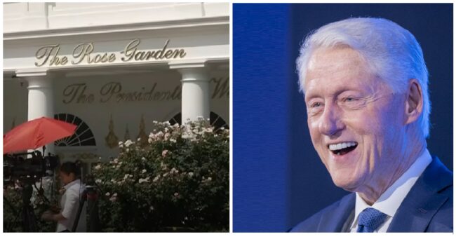 Bill Clinton went straight for the jugular with his comparison between Trump’s Rose Garden revamp and ‘Liberace’s bathroom’ – 15 cheers to the rafters