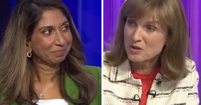 Suella Braverman was brutally fact checked by Fiona Bruce in real-time and it was an absolute treat