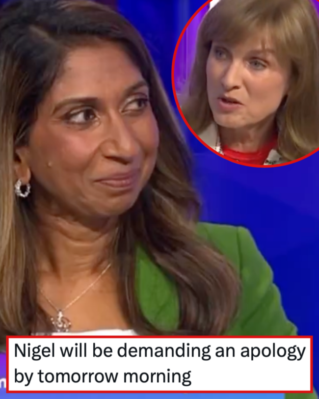 Suella Braverman was brutally fact checked by Fiona Bruce in real-time and it was an absolute treat