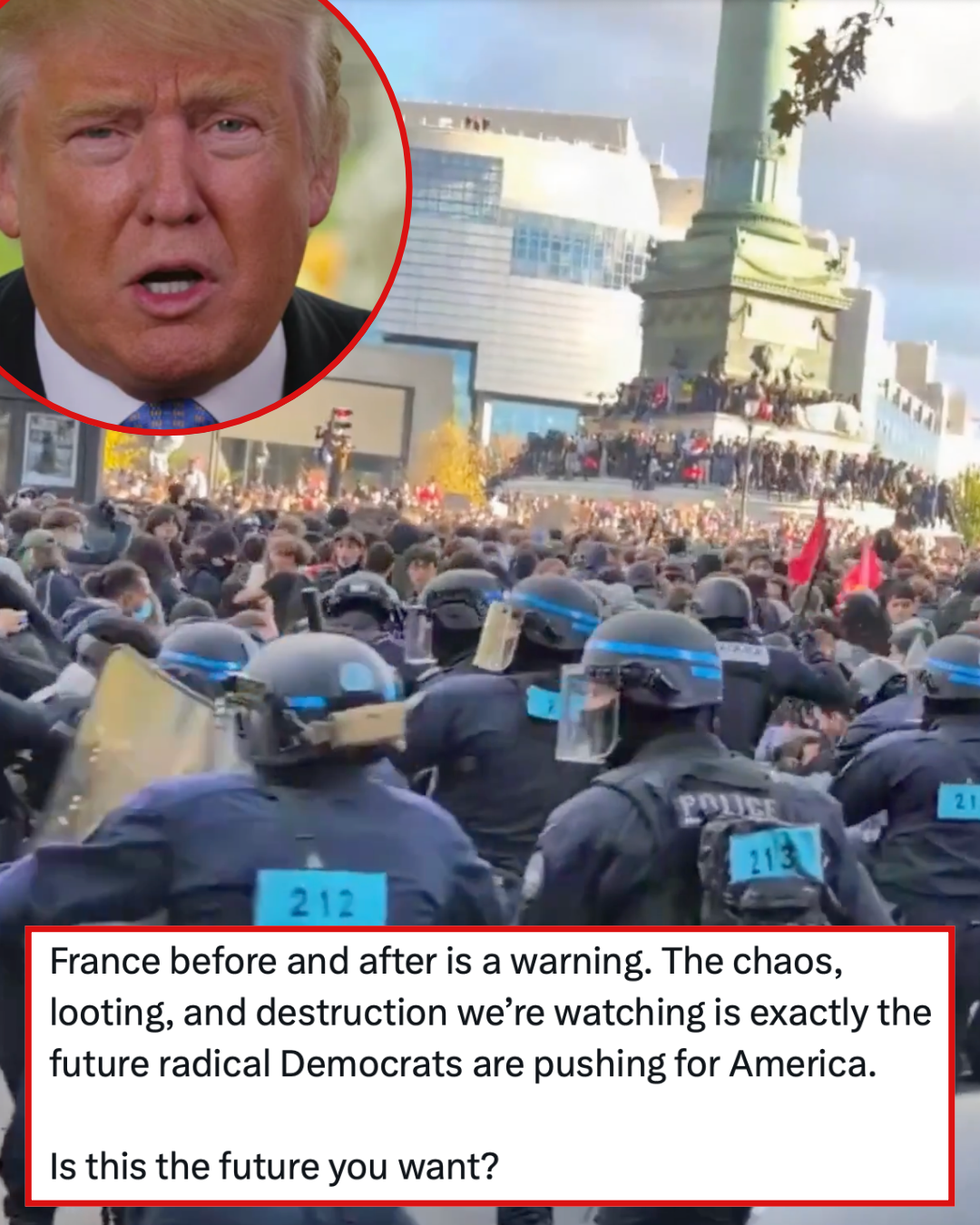The White House tried to use the riots in France to scare people into voting Republican and ended up owned into next week