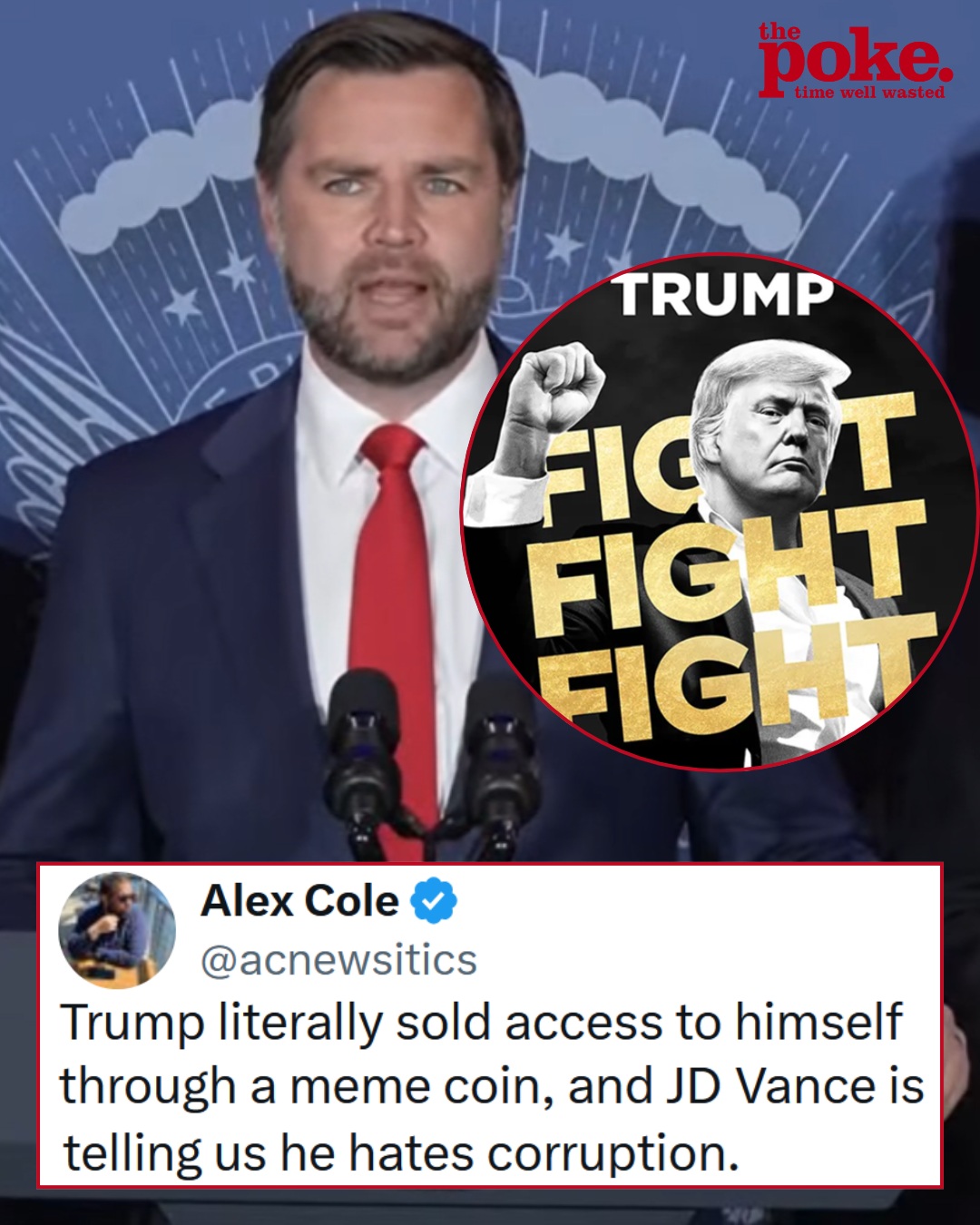 Meter Exploding JD Vance kept an impressively straight face as he claimed that Donald ...