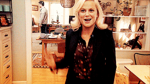 Leslie Knope dancing