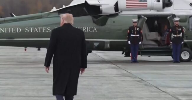 Trump took the scenic route to his helicopter, and the internet put a comedic spin on it – 17 funniest takedowns