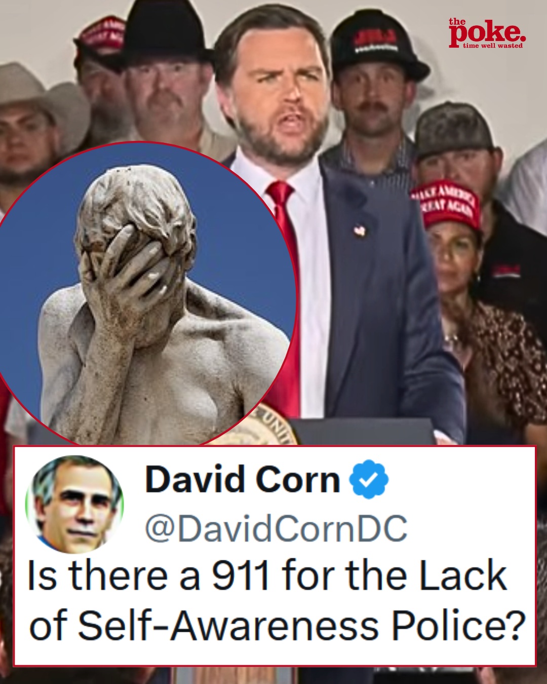 JD Vance calls people who label others less American due to the colour of their skin “scumbags”, in a self-own visible from space