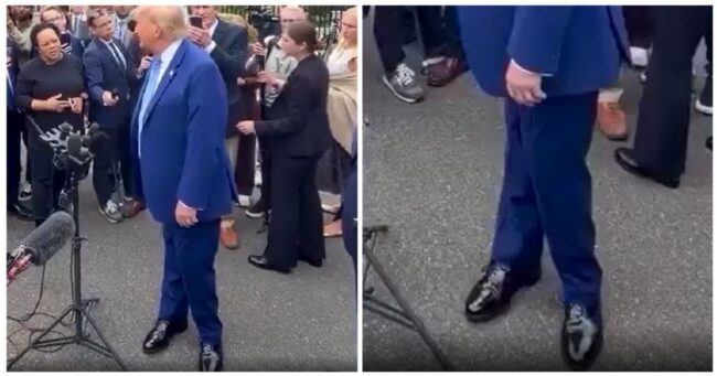 Donald Trump unveiled a new and utterly baffling way of standing, sending the internet into a hilarious frenzy of speculation – 18 funniest reactions