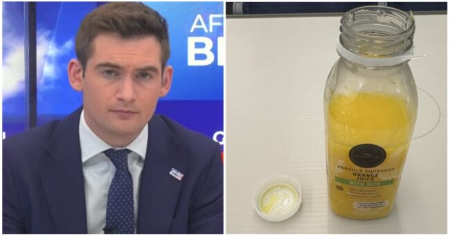 GB News’ Tom Harwood was wanging on about plastic bottle tops again, but sympathy was thin on the ground – 18 of the juiciest replies