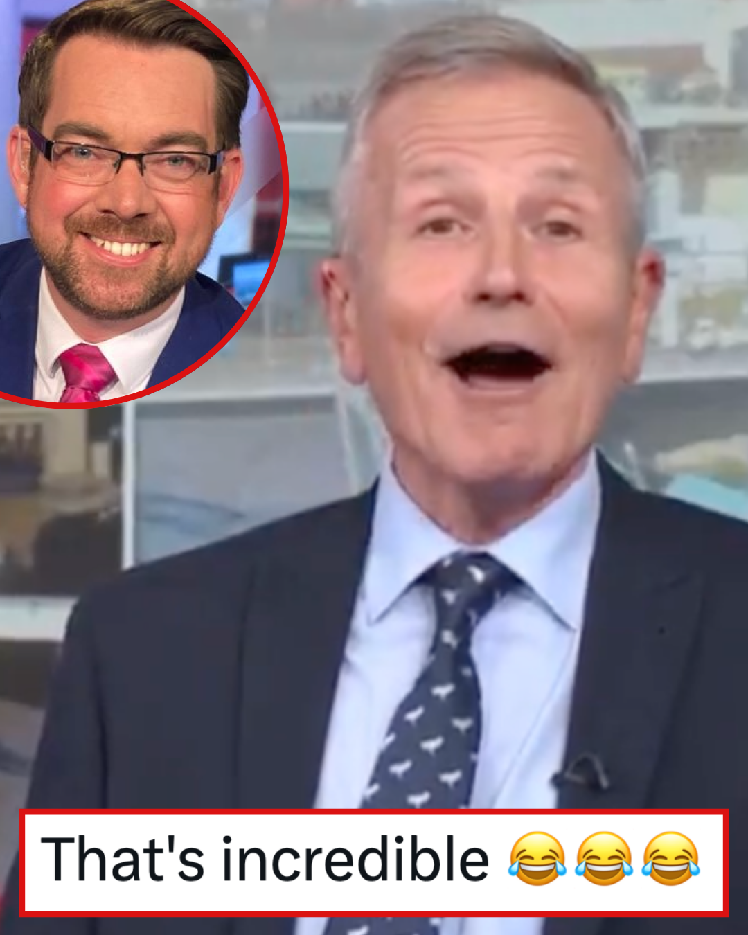 This BBC News man took his colleague’s groansome car pun and ran with it to outrageous effect