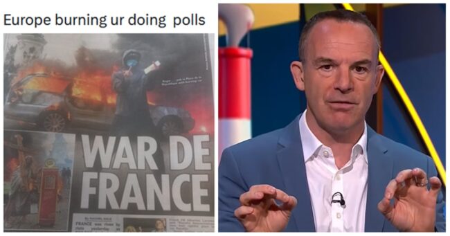 Martin Lewis was trolled for posting a finance poll instead of ending the French riots, and this brilliant reaction was bang on the money