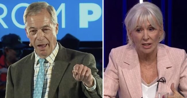Nigel Farage’s humiliating schoolboy error was already good but Nadine Dorries’ attempt to cover for him made it even better