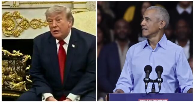 Barack Obama’s scorching ‘Saddam Hussein opened a Cheesecake Factory’ dig at Trump’s White House was so much more delicious for how mad it made Maga