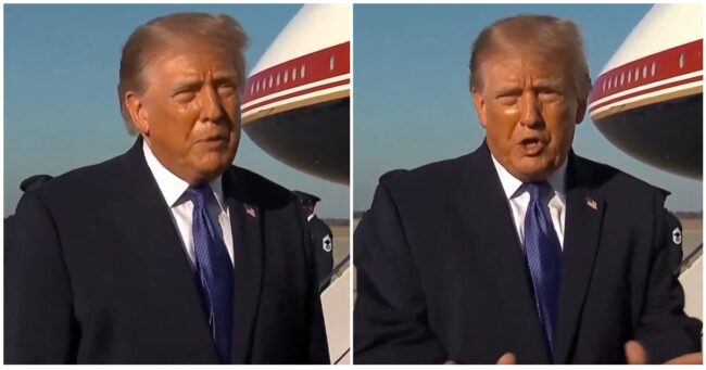 Someone dared to ask Trump why he’s cancelling rallies, and Captain Thin-Skin raged about the reporter being out of shape – 22 exploded irony meters