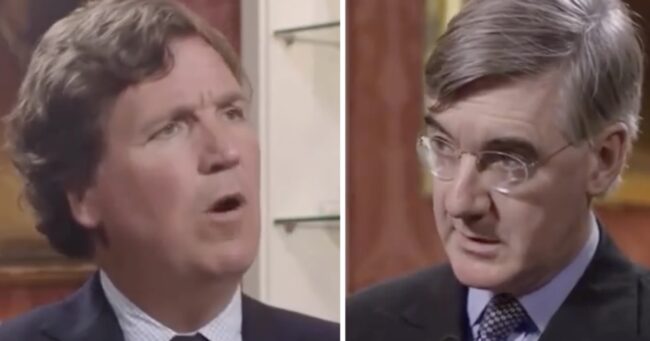 Jacob Rees-Mogg just owned Tucker Carlson so hard he had no words and it was basically Britain 1, America 0
